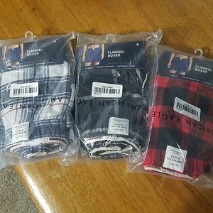 American Eagle flannel boxers